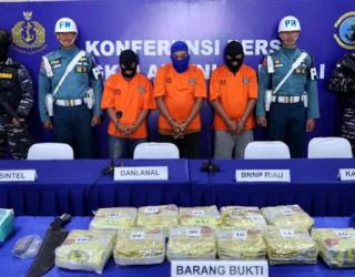 Narkotika Seberat 11,668 Kg Berhasil Disita di Perairan Bengkalis, Riau