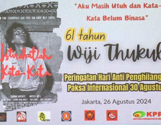 Peringatan 61 Tahun Wiji Thukul: "Aku Masih Utuh dan Kata-Kata Belum Binasa"