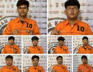 Polres Pelabuhan Belawan Amankan 10 Anggota Genk Motor Sena Marelan