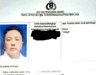 Haksono Santoso Masuk DPO, Polisi Libatkan Interpol