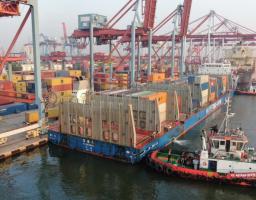 Kehadiran layanan OVP Shipping menunjukkan semakin kuatnya keterhubungan maritim Indonesia–Tiongkok. Foto ist