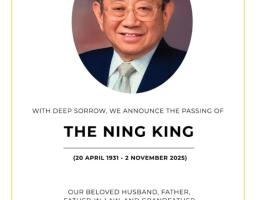 The Ning King Pemilik Alam Sutera Realty Wafat di Singapura