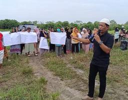 Demo di Sergai, Massa Desak Kapolda Sumut Periksa Direktur Tambak Udang