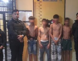 Tawuran Remaja di Belawan Digulung Tim Macan, 4 Pelaku Tak Berkutik