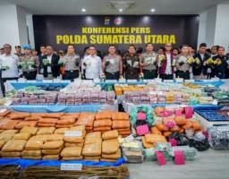 Narkoba 5,3 Ton Disita, Kinerja Polda Sumut Meningkat Tajam