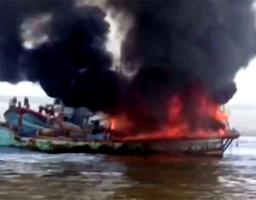 Kapal Nelayan Terbakar di Belawan, Seluruh ABK Berhasil Dievakuasi