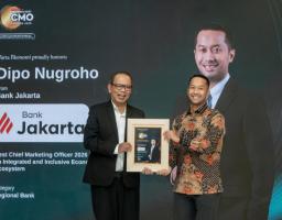 Dipo Nugroho Dinobatkan Best CMO 2026, Bank Jakarta Dorong Bisnis Lebih Inklusif 