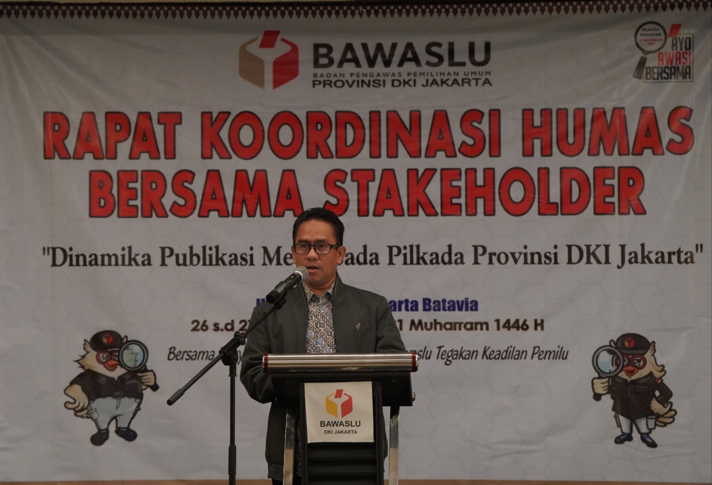 Di Acara Penutupan Rakor Humas dengan Stakeholder, Koordiv Hukum, Pendidikan dan Pelatihan Bawaslu Jakarta Sakhroji : Pers Adalah Teman Badan Pengawas Pemilu