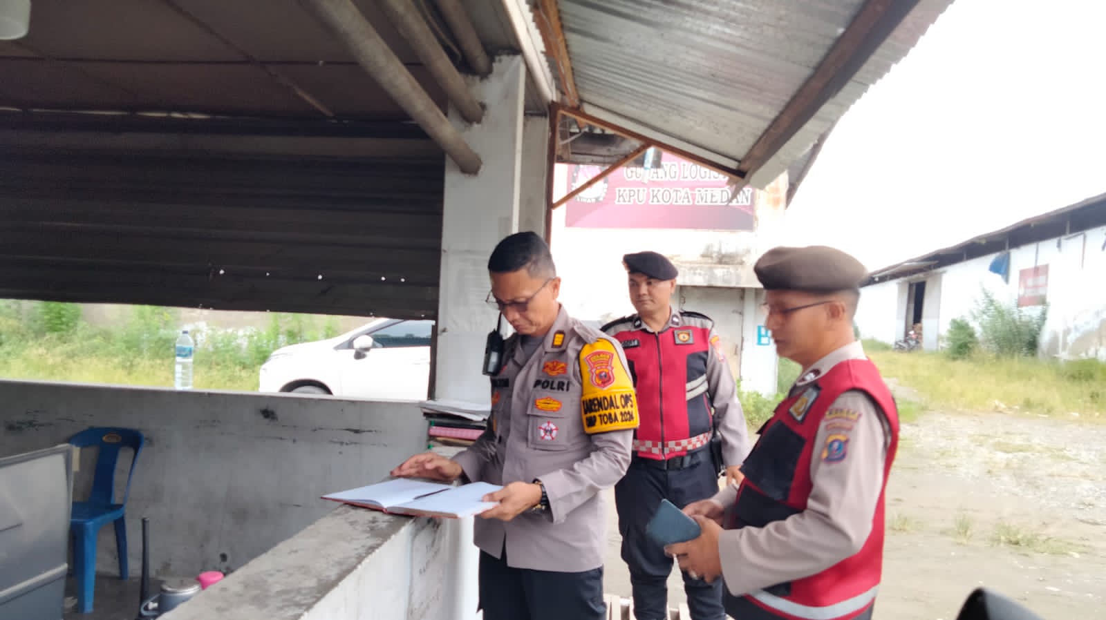 Polres Belawan Tinjau Kesiapan Pengamanan Gudang KPU
