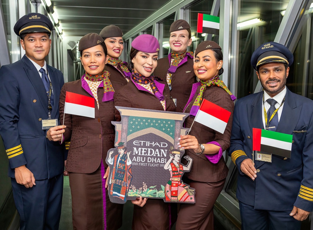 Etihad Jadi Maskapai Pertama Hubungkan Medan dengan Timur Tengah