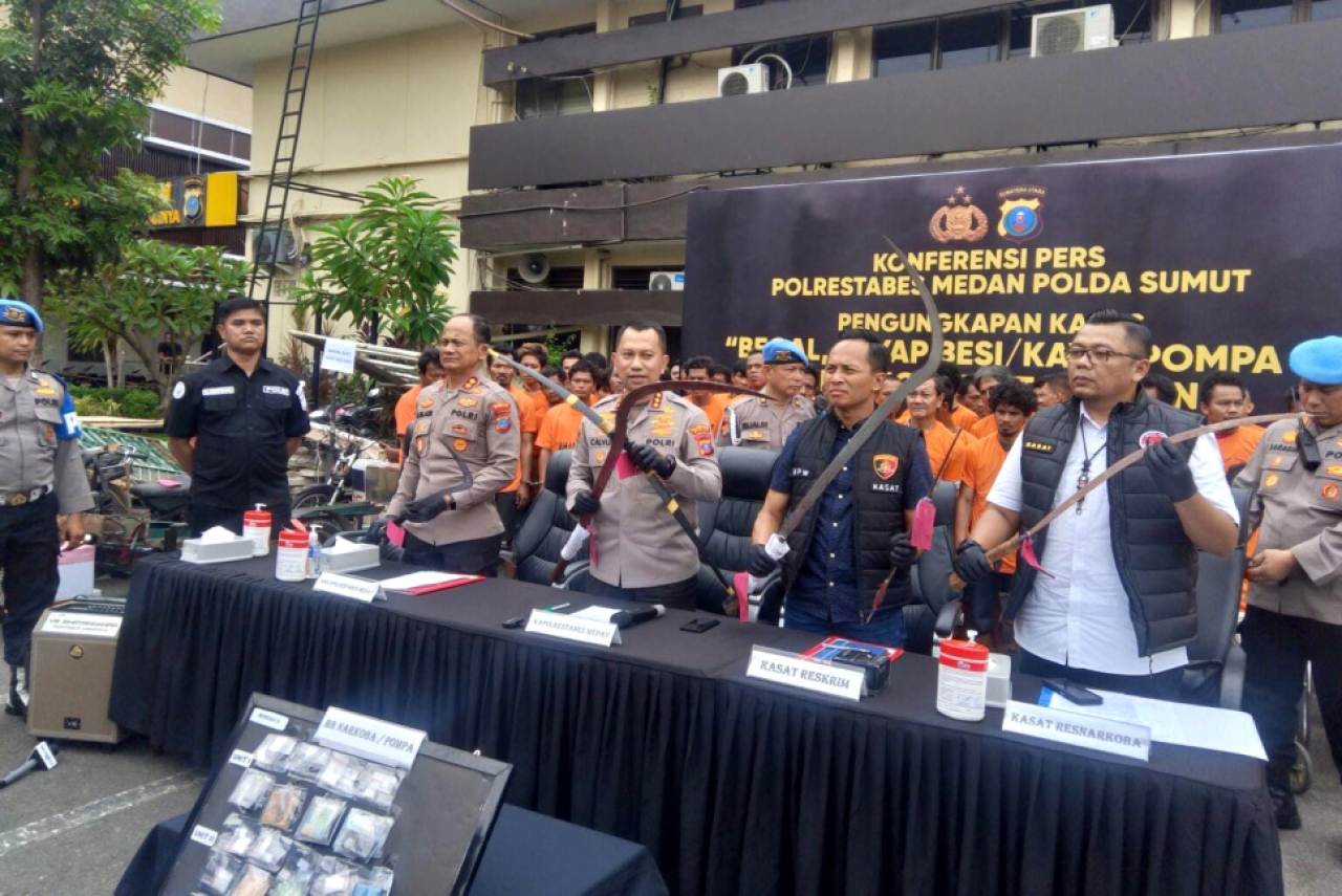 Lebih lanjut, Calvijn mengungkapkan sebagian besar pelaku tindak pidana memiliki keterkaitan dengan penyalahgunaan narkoba, terutama sabu. Foto ist