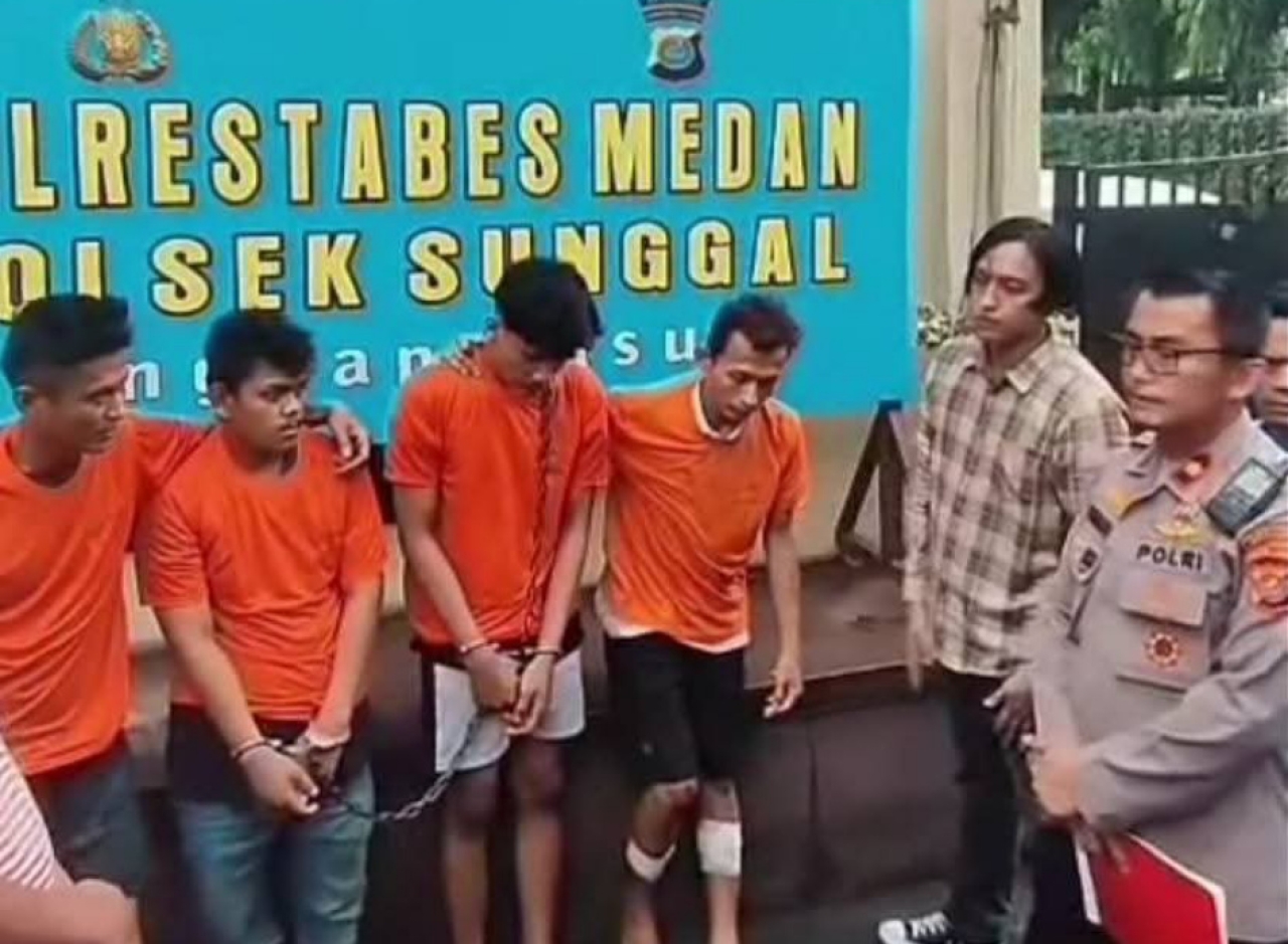 Spesialis Curanmor Masjid Ditembak Polisi, Empat Residivis Dibekuk di Sunggal