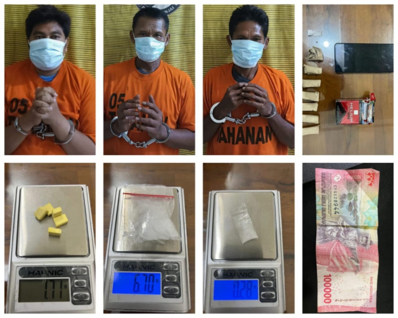 Tiga Bandar Sabu Dibekuk, Polisi Tegaskan Perang Terhadap Narkoba