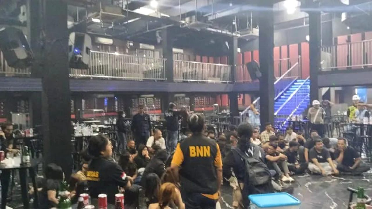 Razia THM Blue Night, 48 Pengunjung Positif Narkoba Diamankan BNNP Sumatera Utara